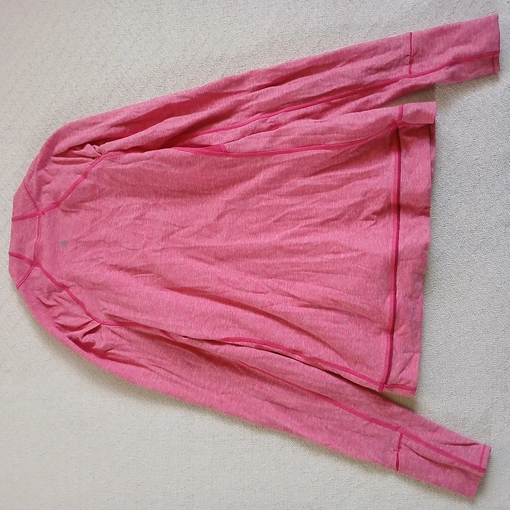 lululemon ♡ think fast long sleeve 12 pink gym athleisure barbie fitness neon